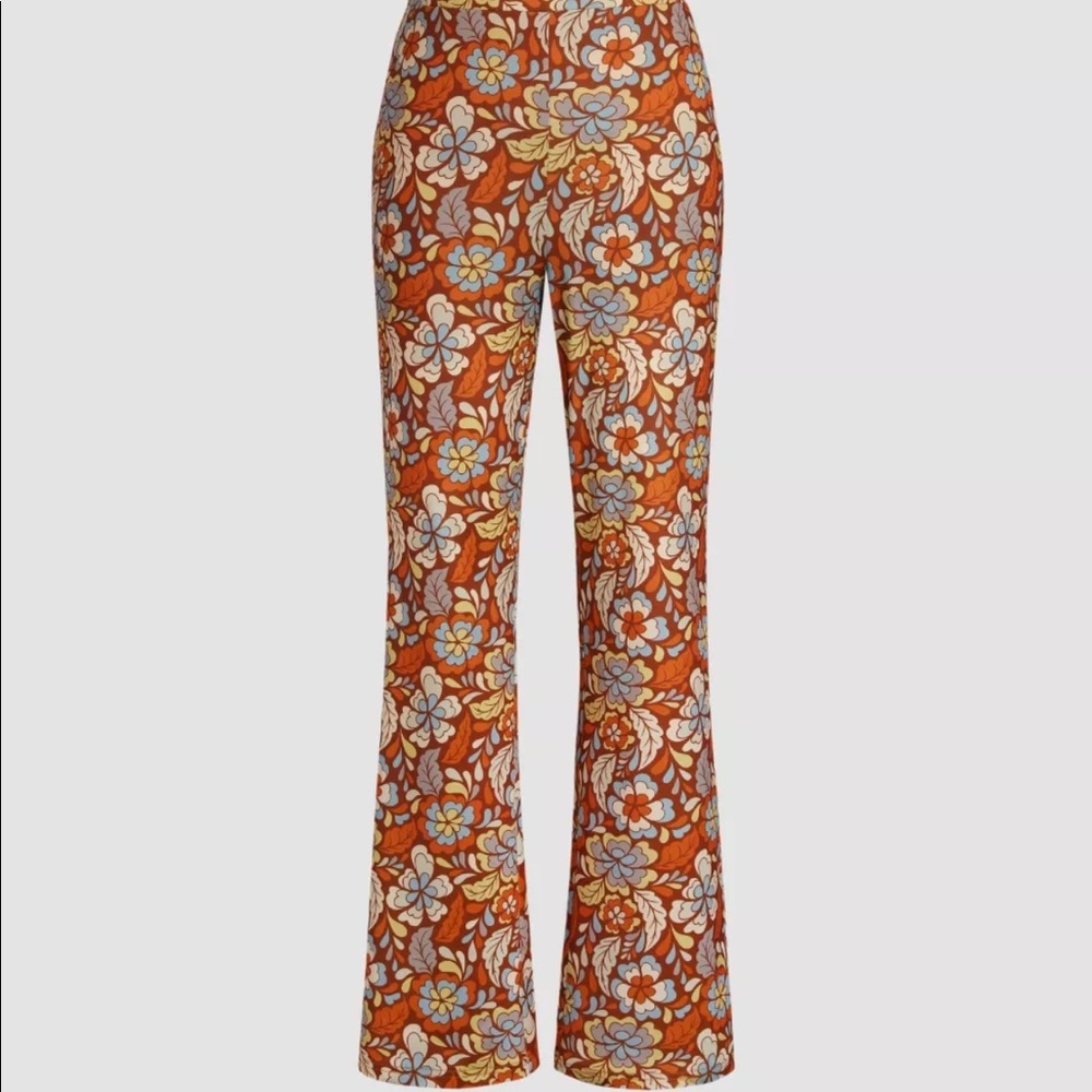 CIDER Floral Retro Flared Trousers nwt ✨ never worn